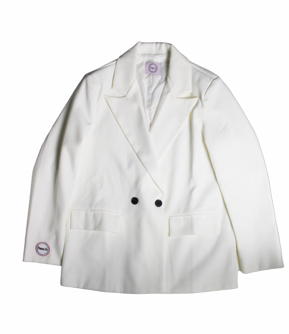 White Double Breasted Blazer